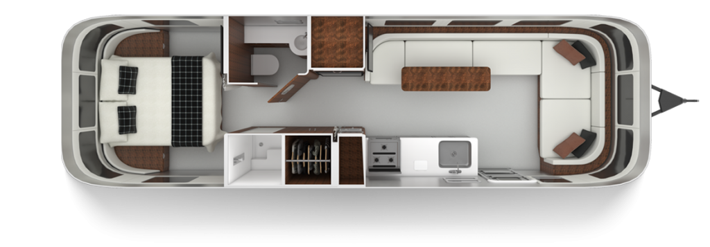What Each Foot Travel Trailer Floor Plan Has To Offer Airstream