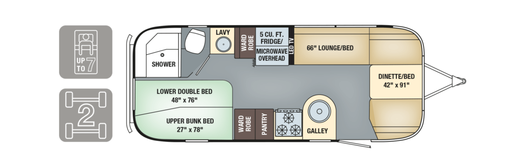Versatile Sleeping Spaces For Miles Of, Airstream Bunk Beds