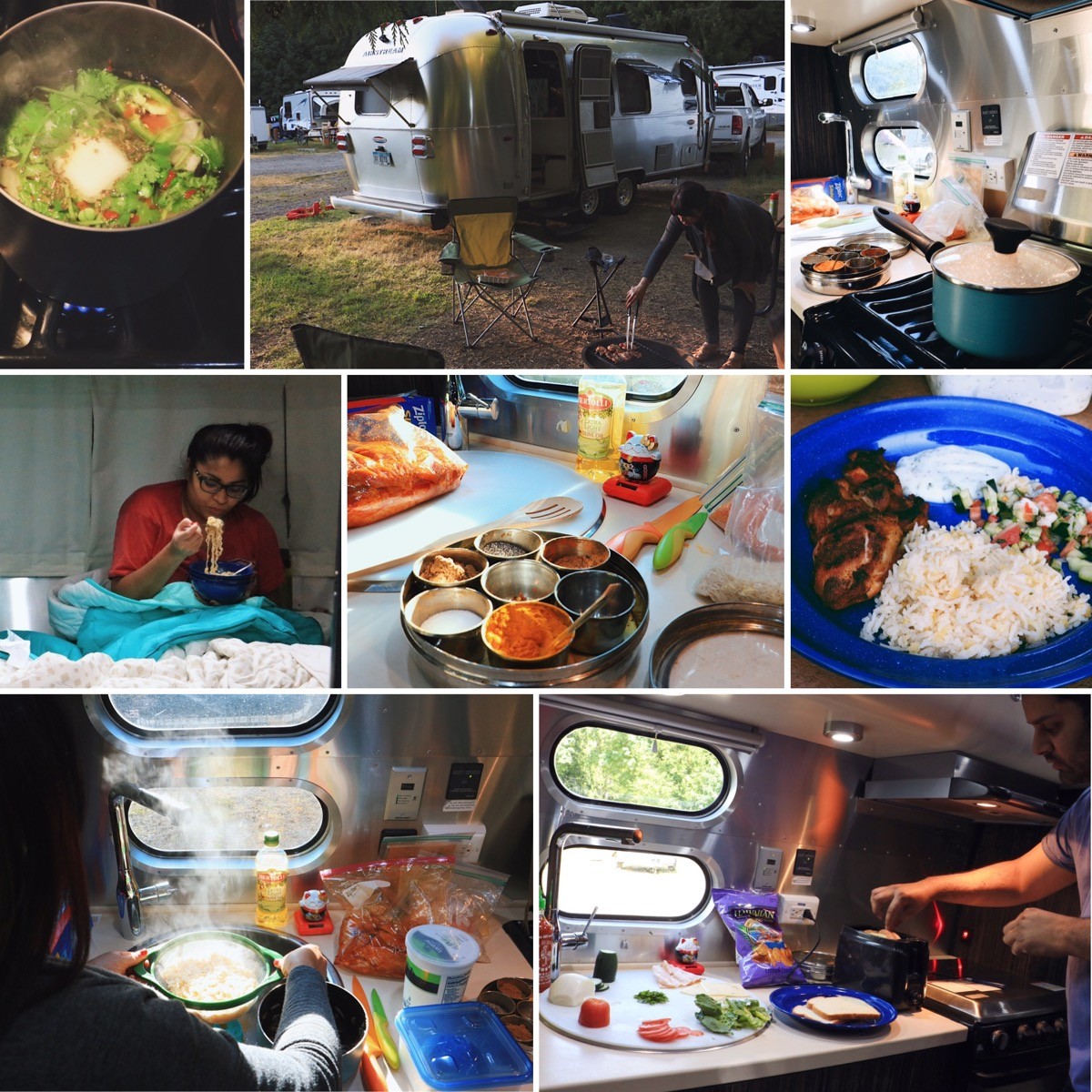 Endless Caravan: Brown People Camping Collage