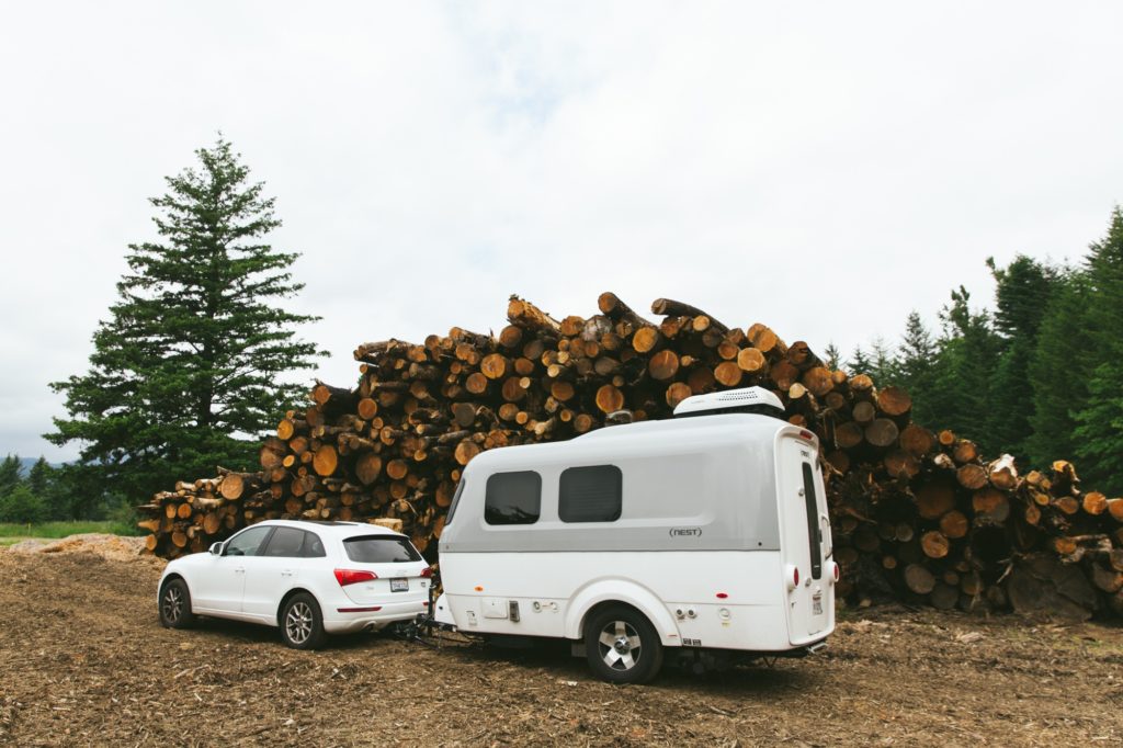 airstream nest and audi Q3 towing