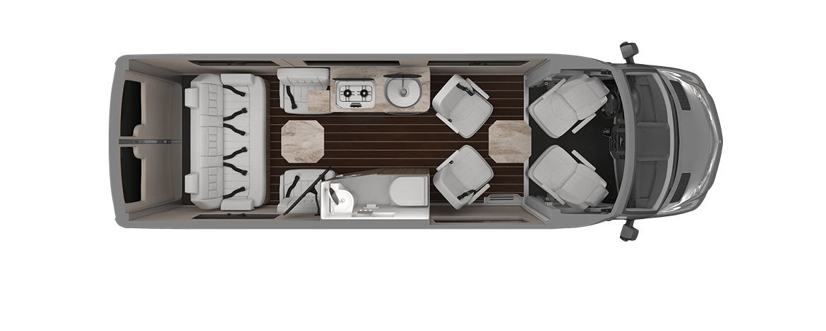 Grand Lounge Floor Plan | Touring Coaches | Airstream