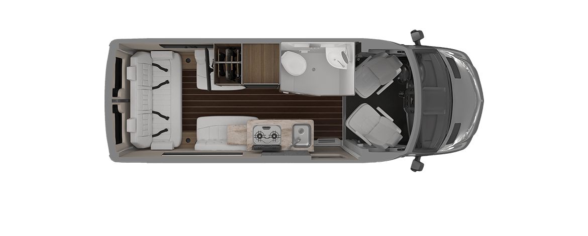 Floor Plans | Interstate Nineteen | Touring Coaches | Airstream