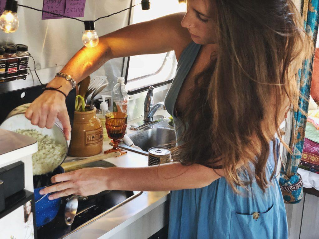 Cooking In An RV Kitchen, Airstream of Vermont