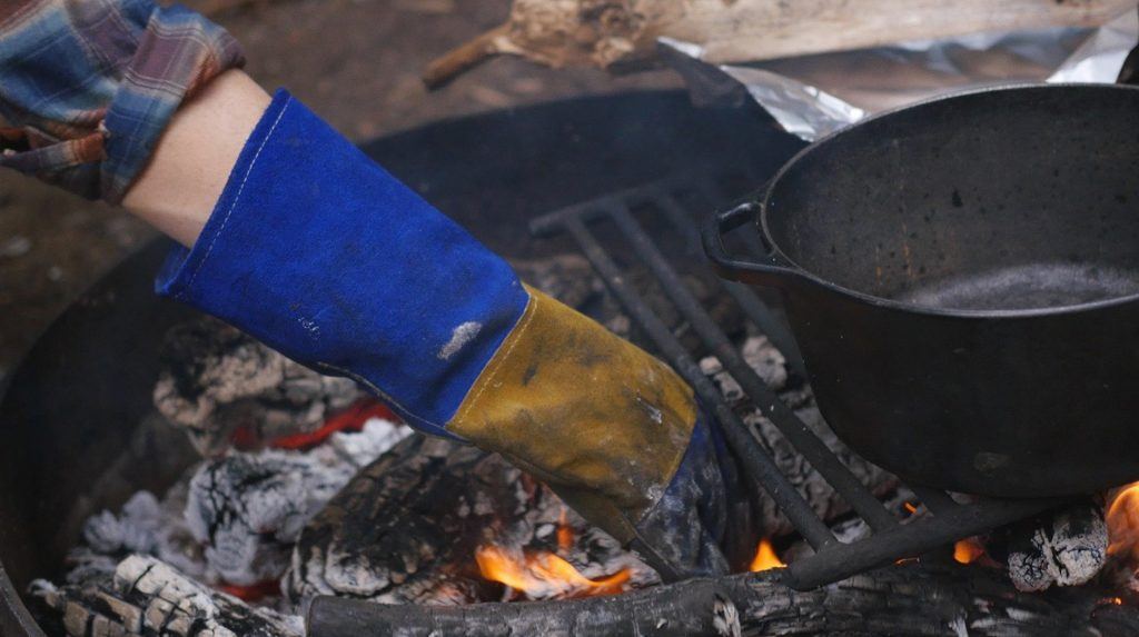 Cooking Airstream Fire