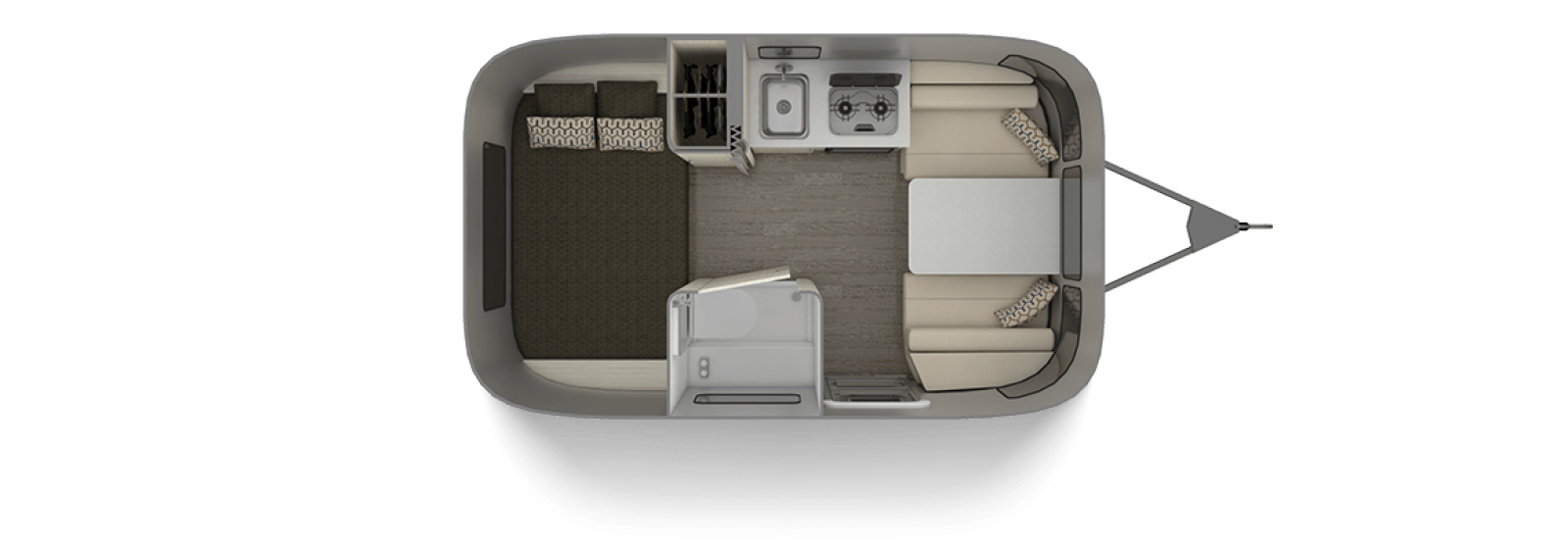 Airstream Sport 16RB Floor Plan