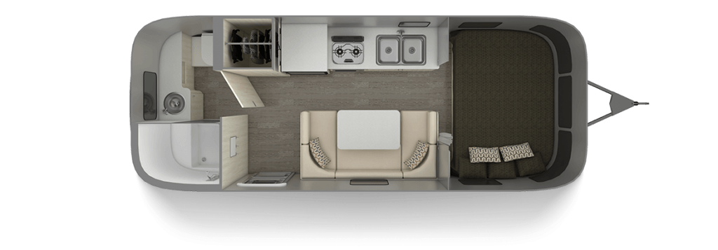 Airstream Sport 22FB Floor Plan