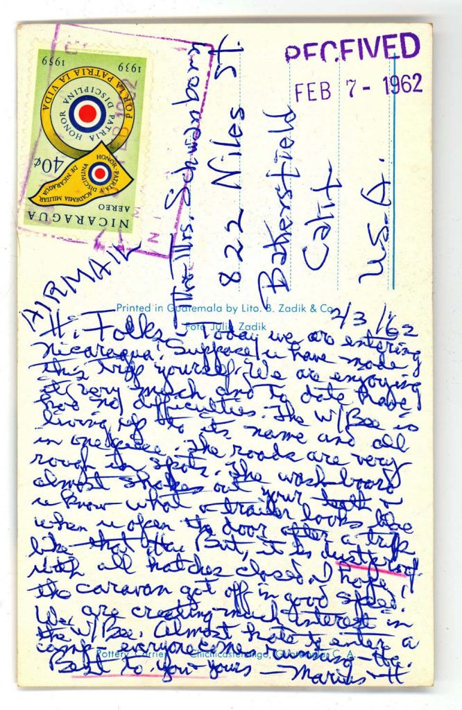 20080215_scan0205 post card from Marius Hansen to Helen Byam Schwamborn 1962