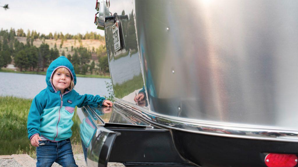 Airstream Travel Trailer Young Child