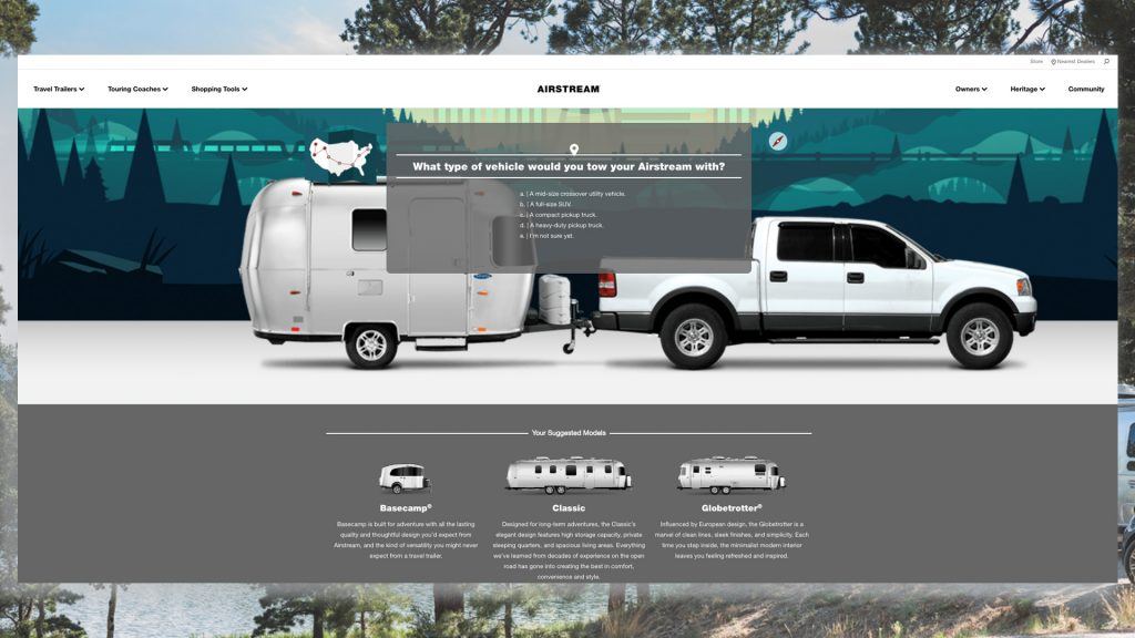 Airstream Choose Your Own Shopping Tool blog