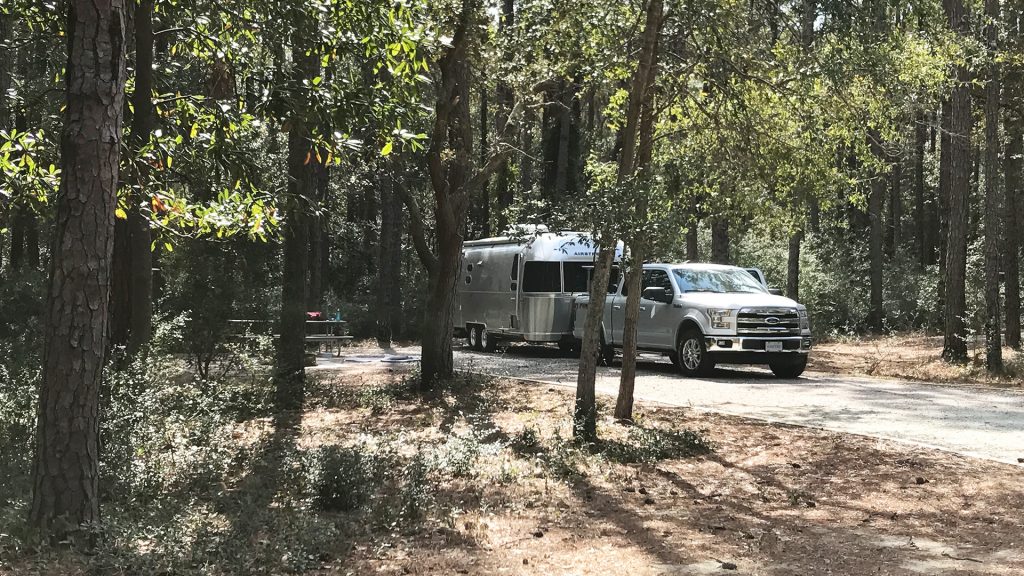 Airstream Travel Trailer at Carolina Beach State Park