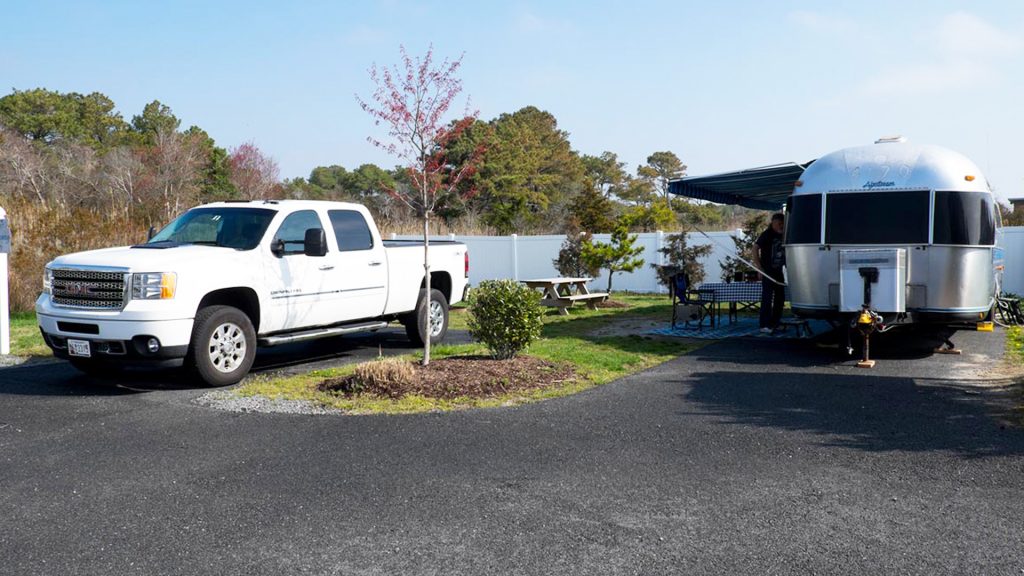 Airstream Travel Trailer at Castaways RV Resort & Campground