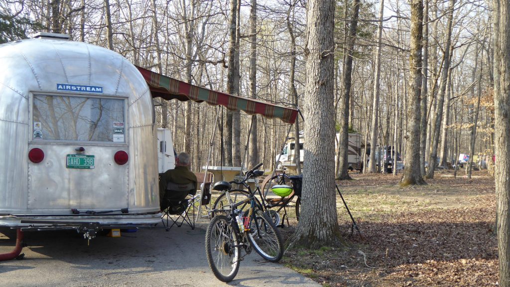 Airstream Travel Trailer at Mammoth Cave Campground