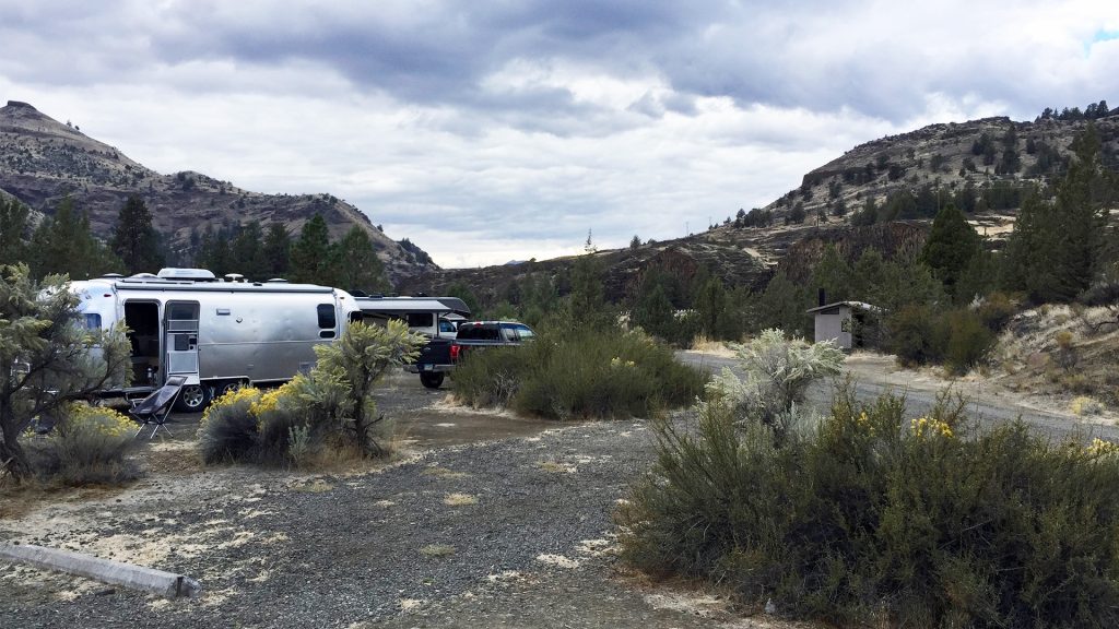 Airstream at Muleshoe Campground, BLM 