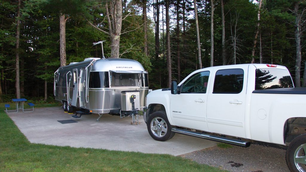 Airstream Travel Trailer at Smugglers Den Campground