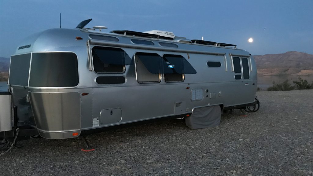 Airstream Travel Trailer at Stewarts Point, Lake Mead National Recreation Area