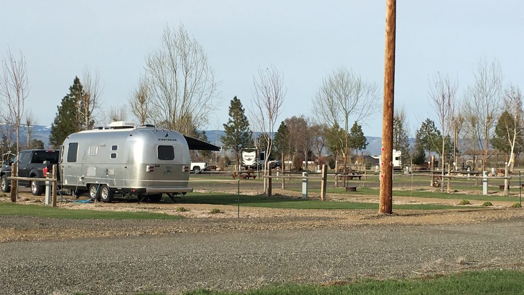 Airstream Travel Trailer at Yakima River RV Park