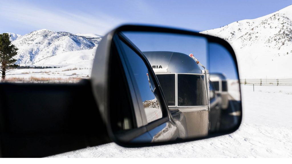 Airstream Travel Trailer Rearview Mirror Driving