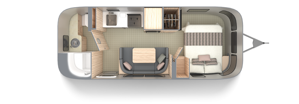 Globetrotter 23FB Floor Plan | Travel Trailers | Airstream