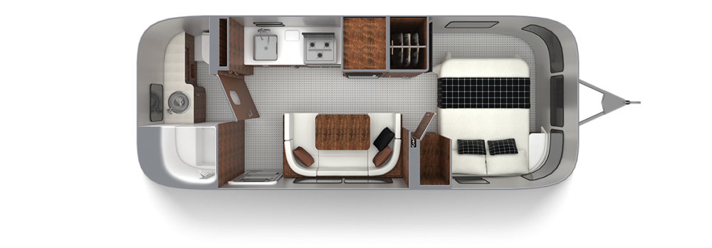 Globetrotter 23FB Floor Plan | Travel Trailers | Airstream