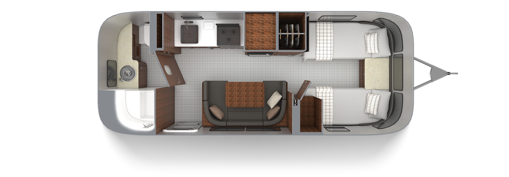 Globetrotter 23fb Twin Floor Plan 