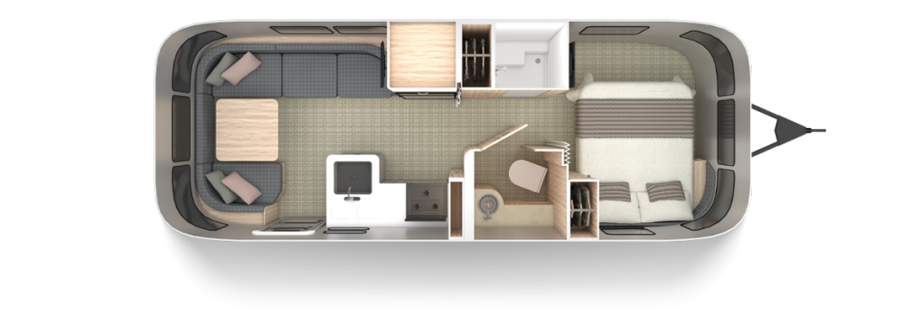 Globetrotter 25FB Floor Plan | Travel Trailers | Airstream