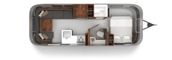 Globetrotter 25FB Floor Plan | Travel Trailers | Airstream