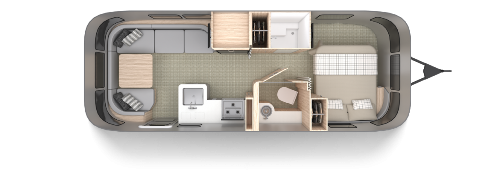 Globetrotter 25FB Floor Plan | Travel Trailers | Airstream