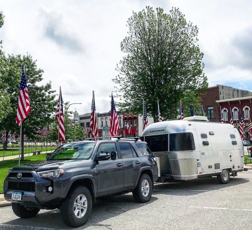 Airstream Travel Trailer and SUV