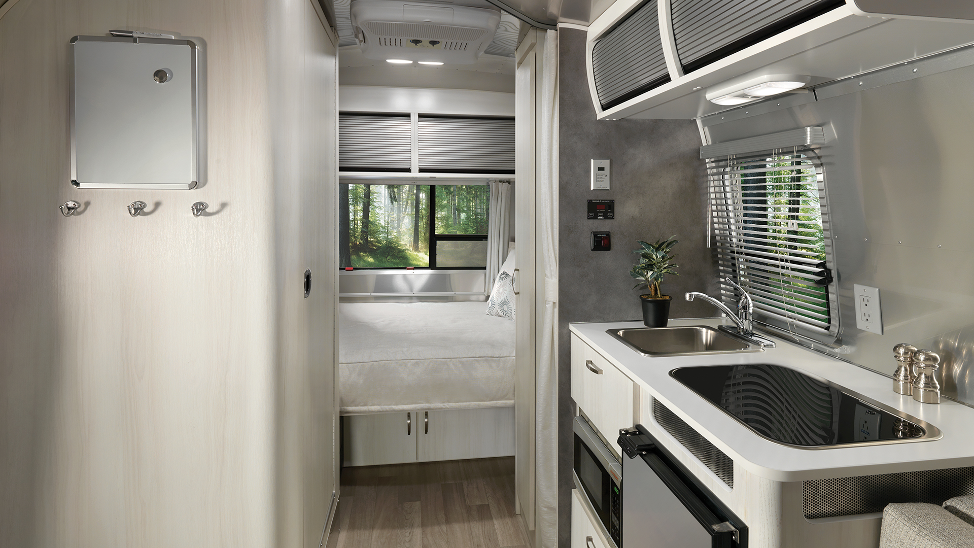 2020 Airstream Bambi 16RB Interior Dune Decor Kitchen and Galley