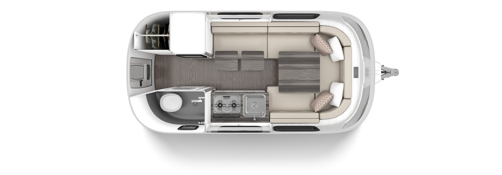 Nest by Airstream 2020 Floor Plan Wingspan White