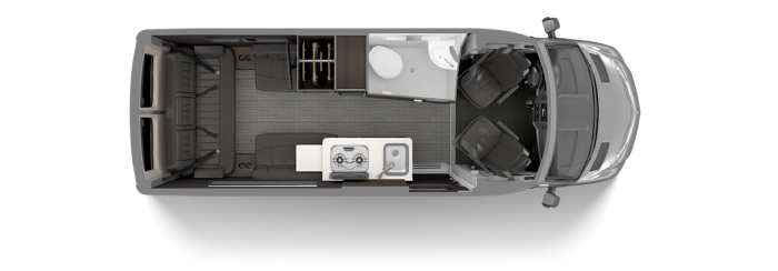 Interstate Nineteen Individual Floor Plan | Touring Coaches | Airstream