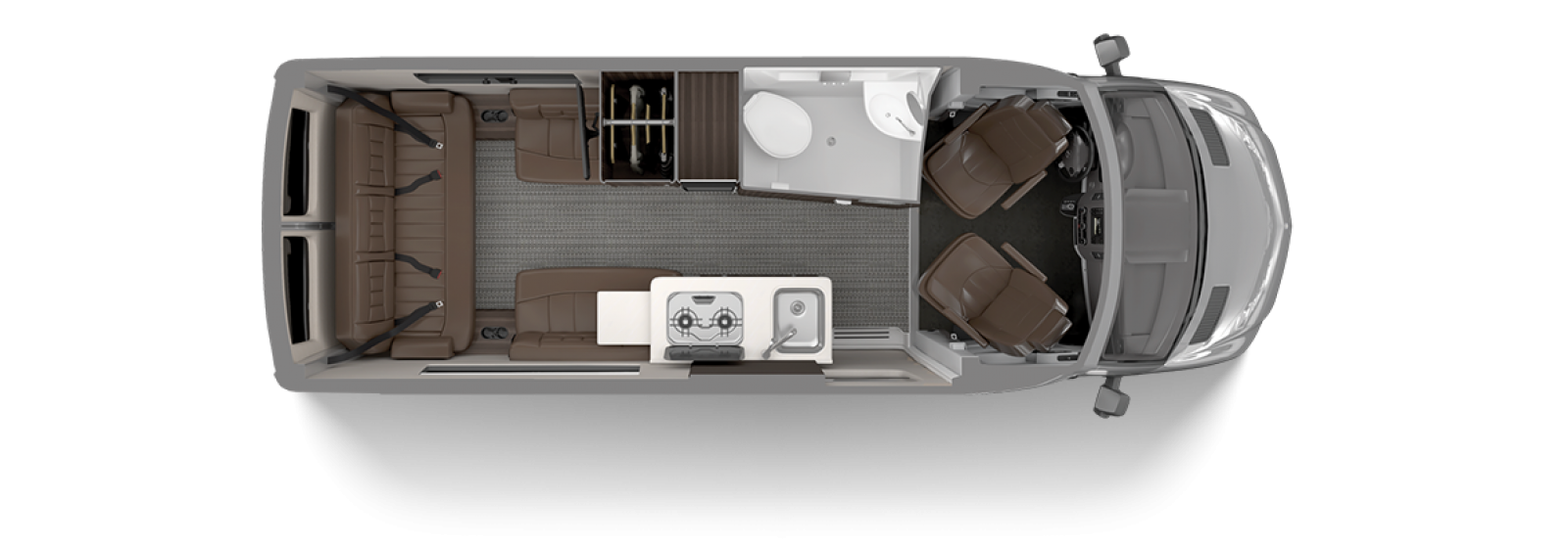 Interstate Nineteen Individual Floor Plan | Touring Coaches | Airstream