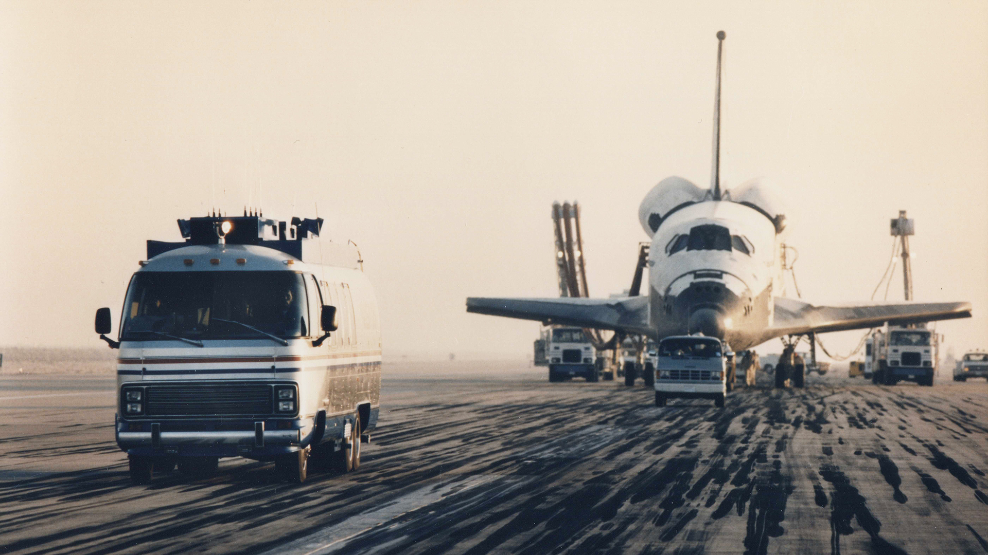 Airstream Astrovan I and NASA Space Shuttle