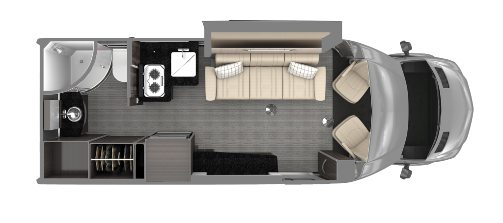 Airstream Atlas Floor Plan Modern Greige Decor