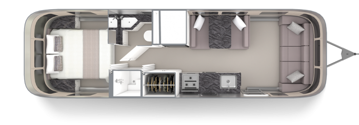 Classic 30RB Floor Plan | Travel Trailers | Airstream