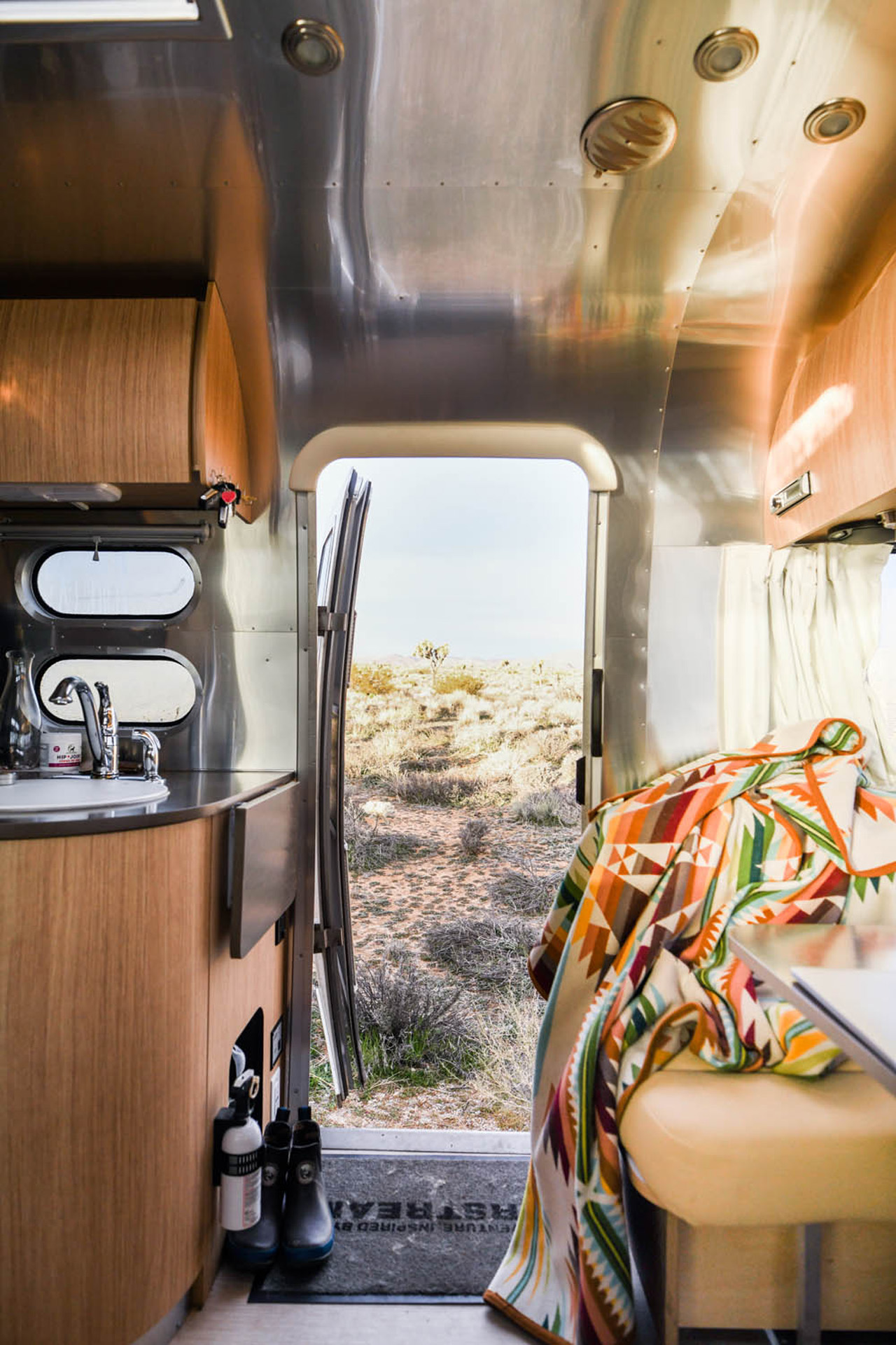 Inside Airstream Flying Cloud Travel Trailer RV