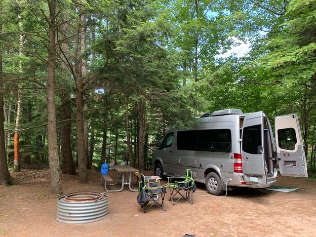 Airstream Interstate Nineteen at campsite