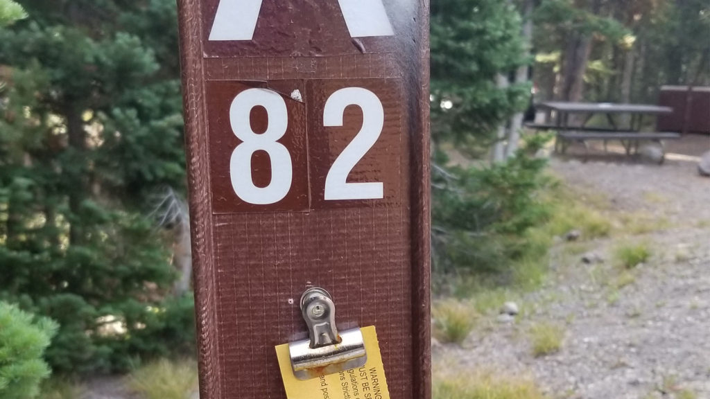 Campside at Yellowstone National Park