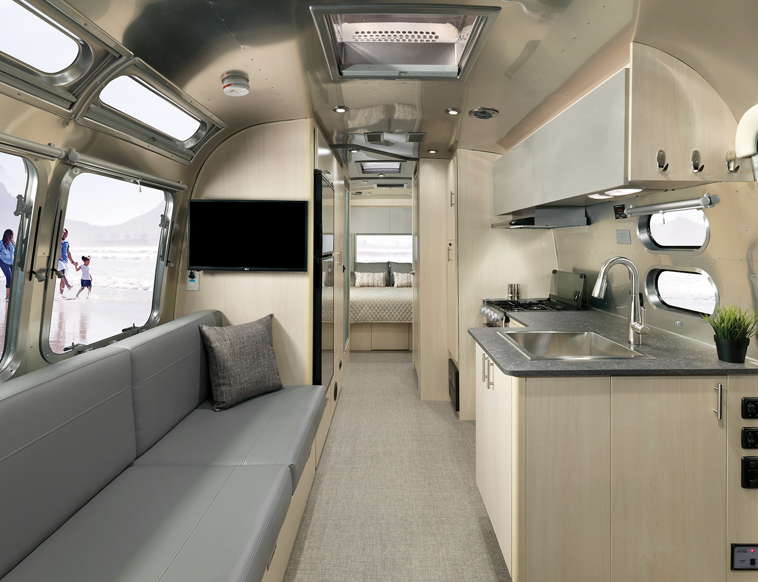 2021 Flying Cloud 27 Interior F2B Sunlit Maple Seattle Mist 86405 WEB