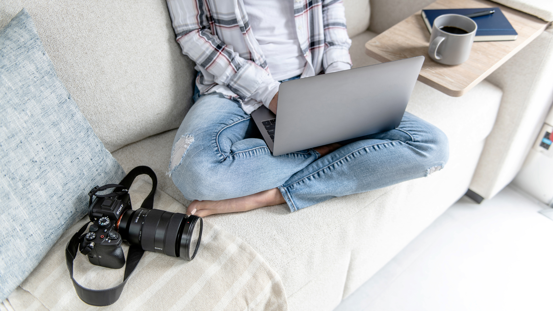 Airstream-X-Pottery-Barn-Interior-Sofa-with-Computer-and-Camera