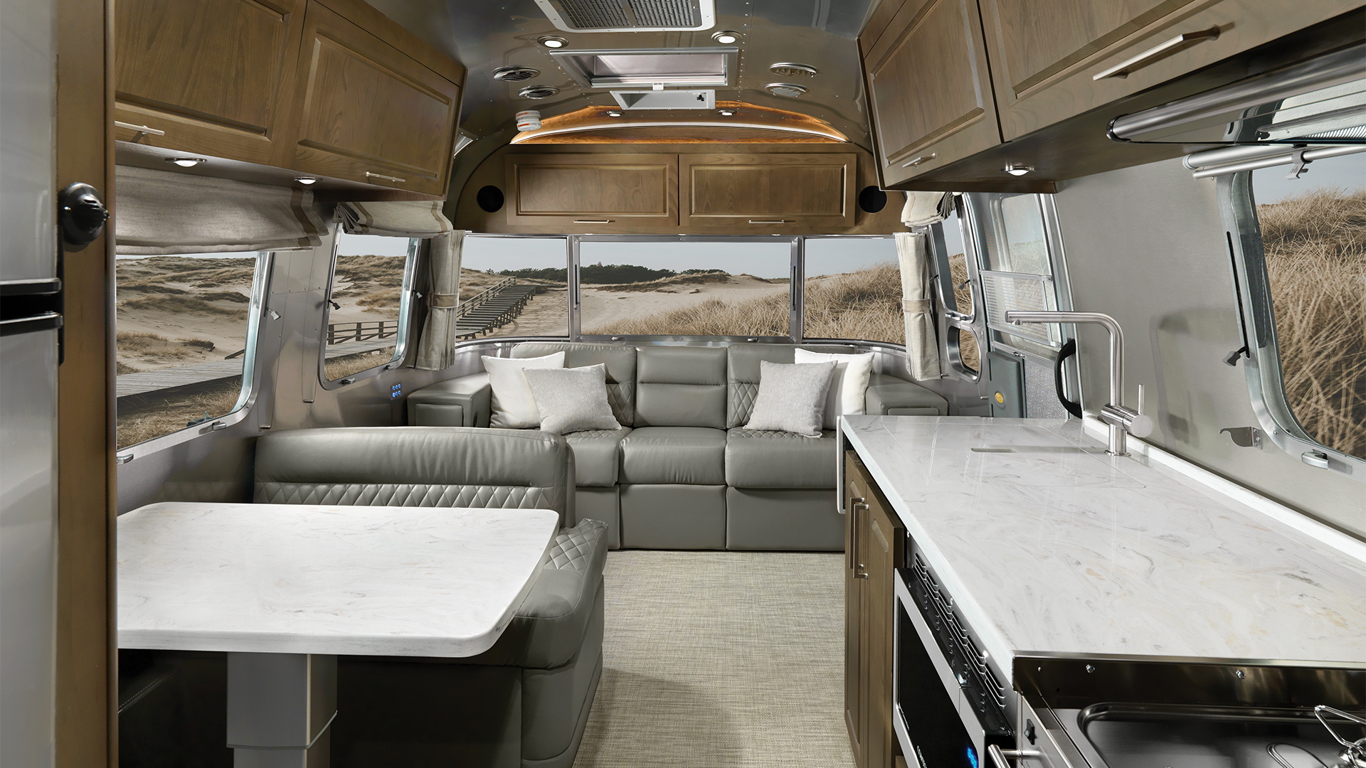 Airstream Classic Estate Brown Interior Overview Gallery 