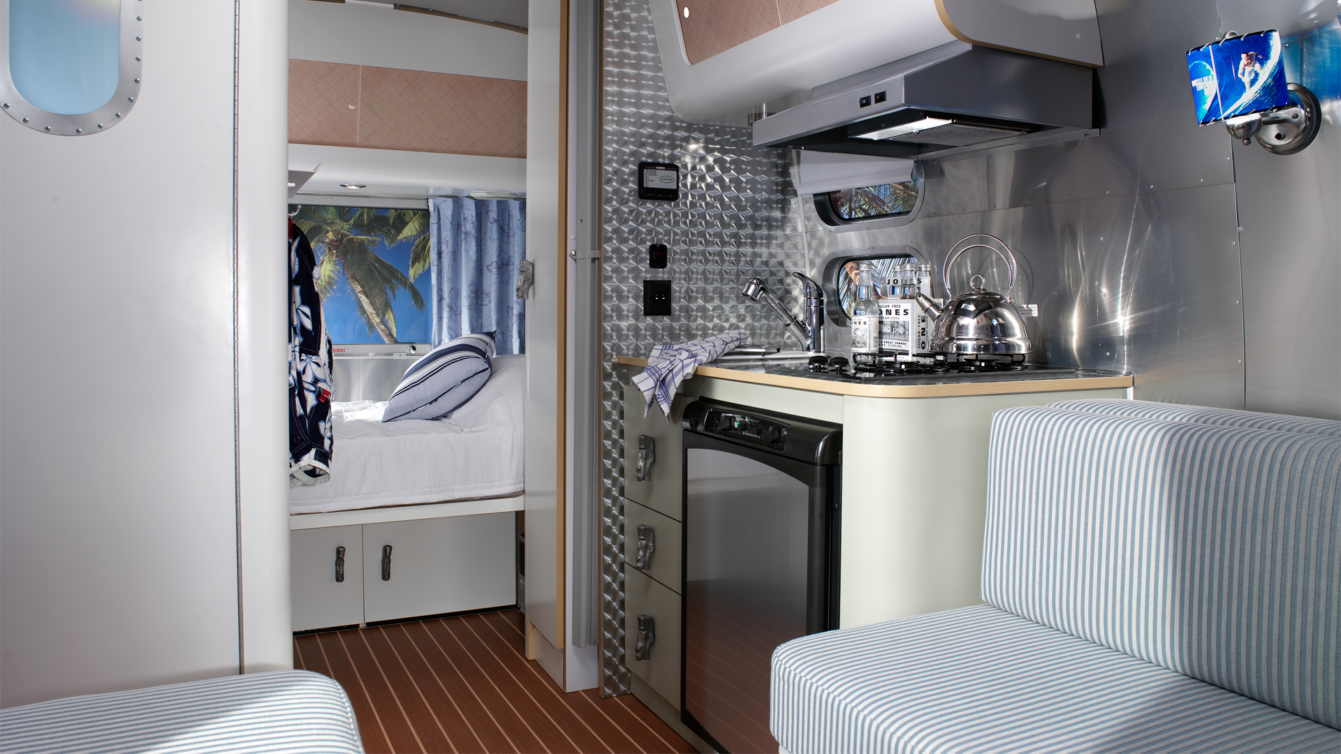 Interior of the Airstream Quick Silver Travel Trailer