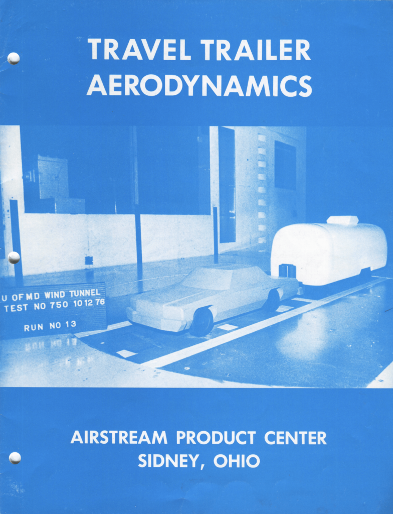 The cover of Airstream 1970s Aerodynamic study