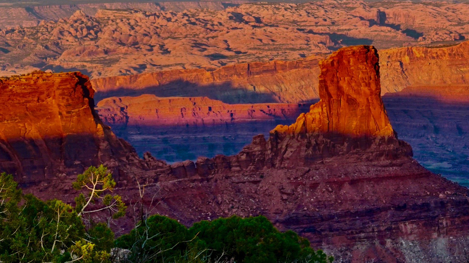 A scene from out west during sun set