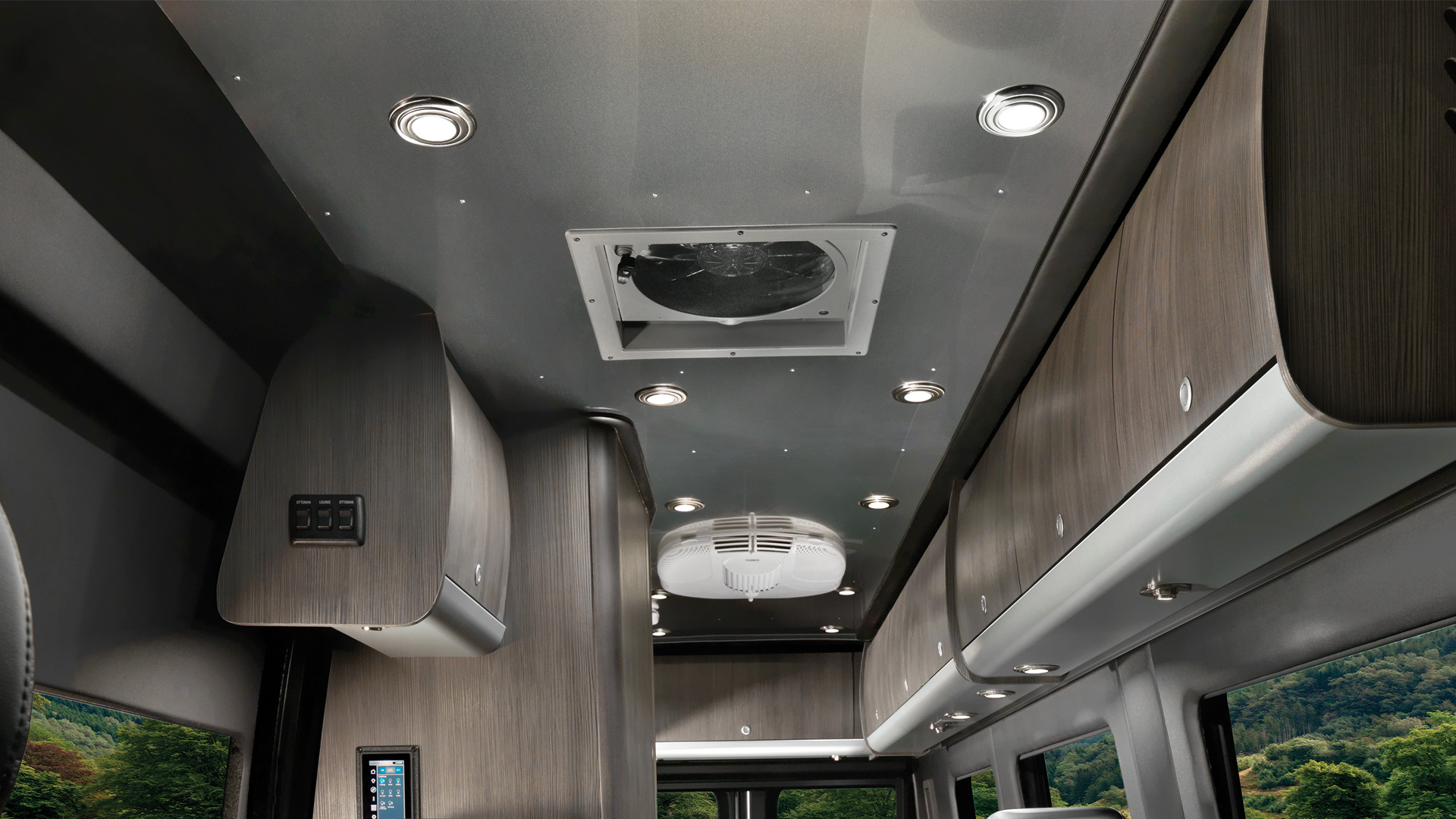 Airstream Class B aluminum ceilings