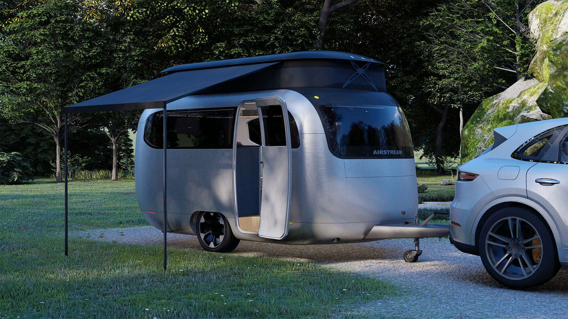 Airstream Studio F. A. Porsche, la caravane de luxe du futur