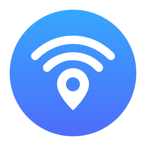 Wi-fi map logo
