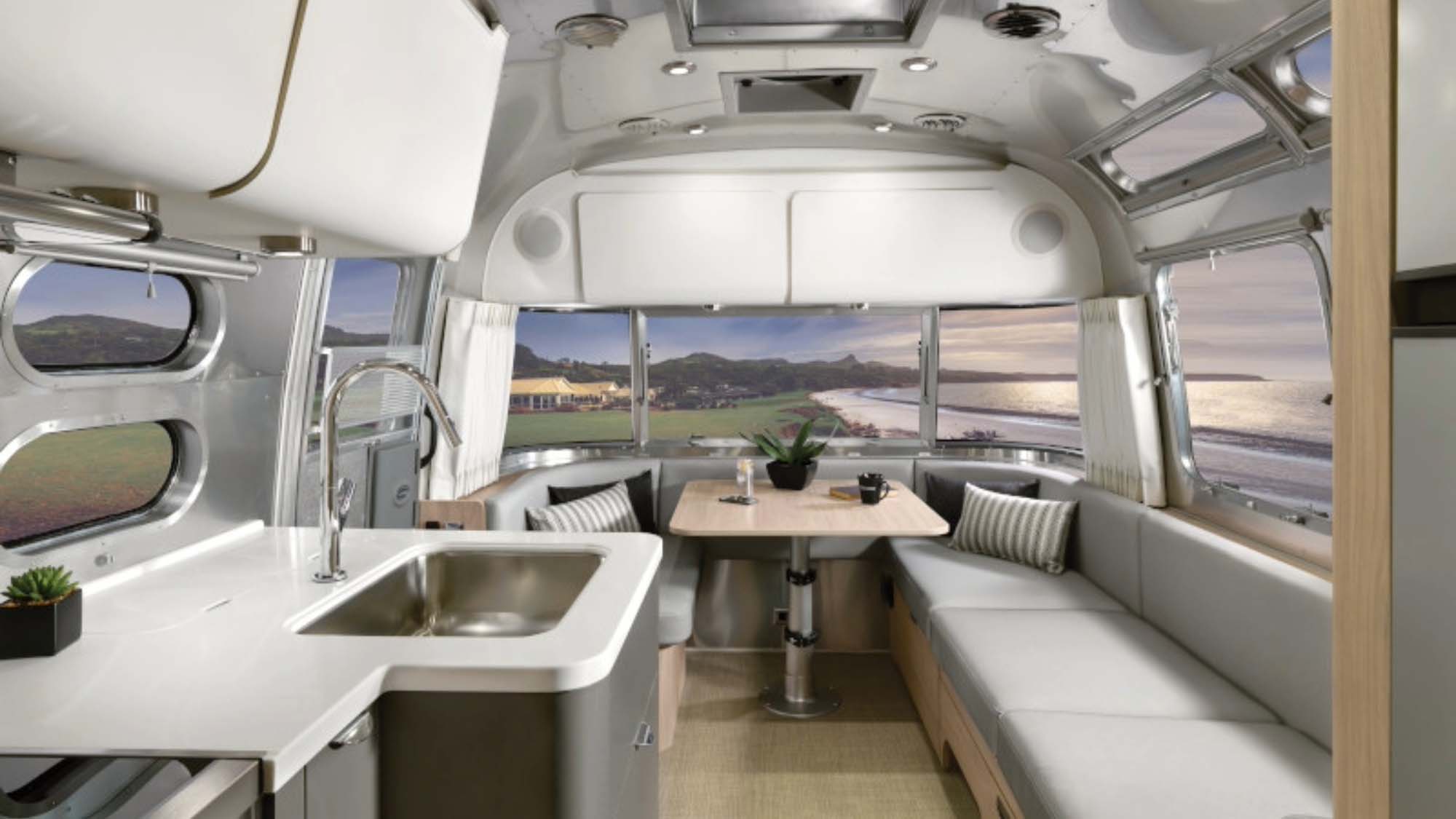 Inside an Airstream Globetrotter 